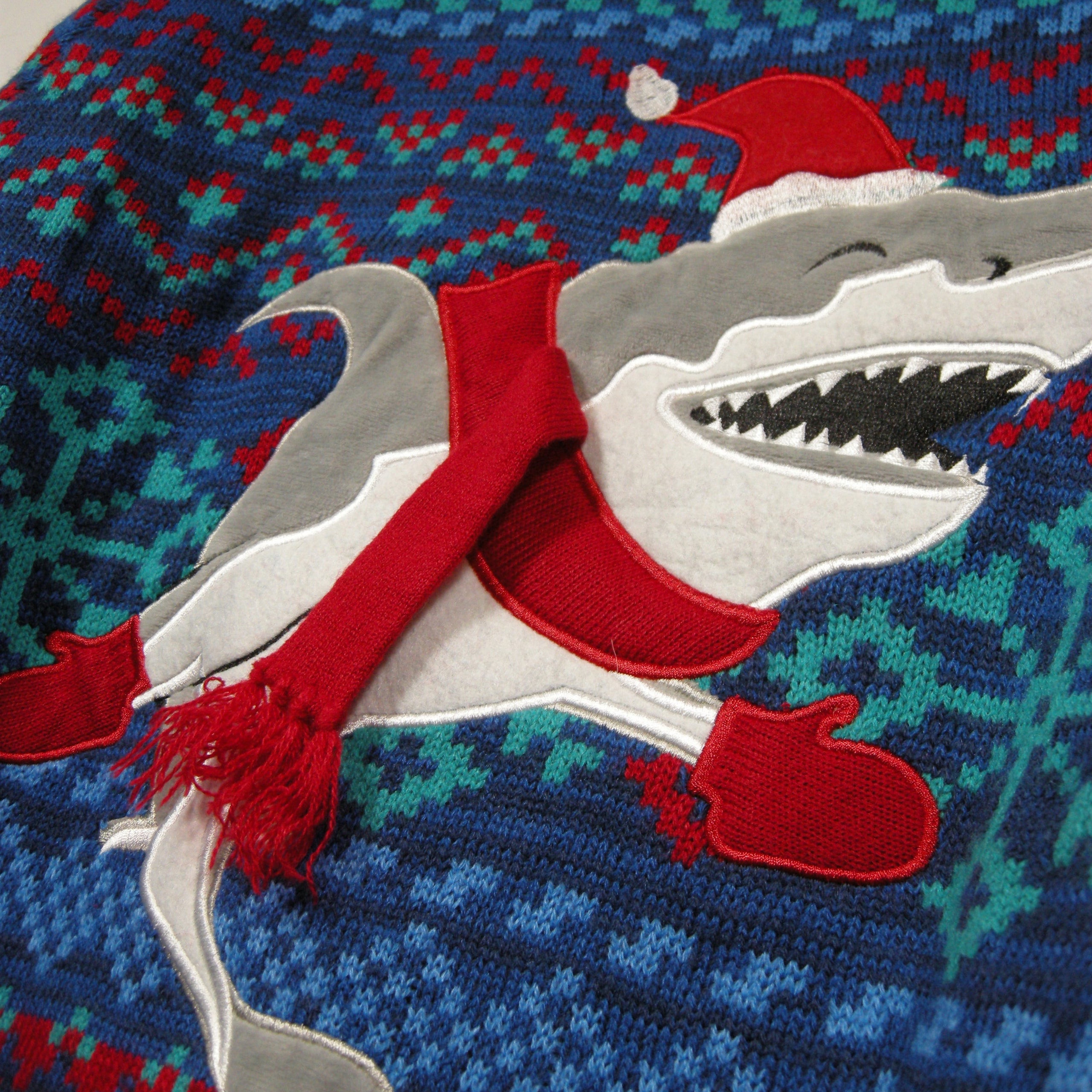 Christmas shark clearance sweater