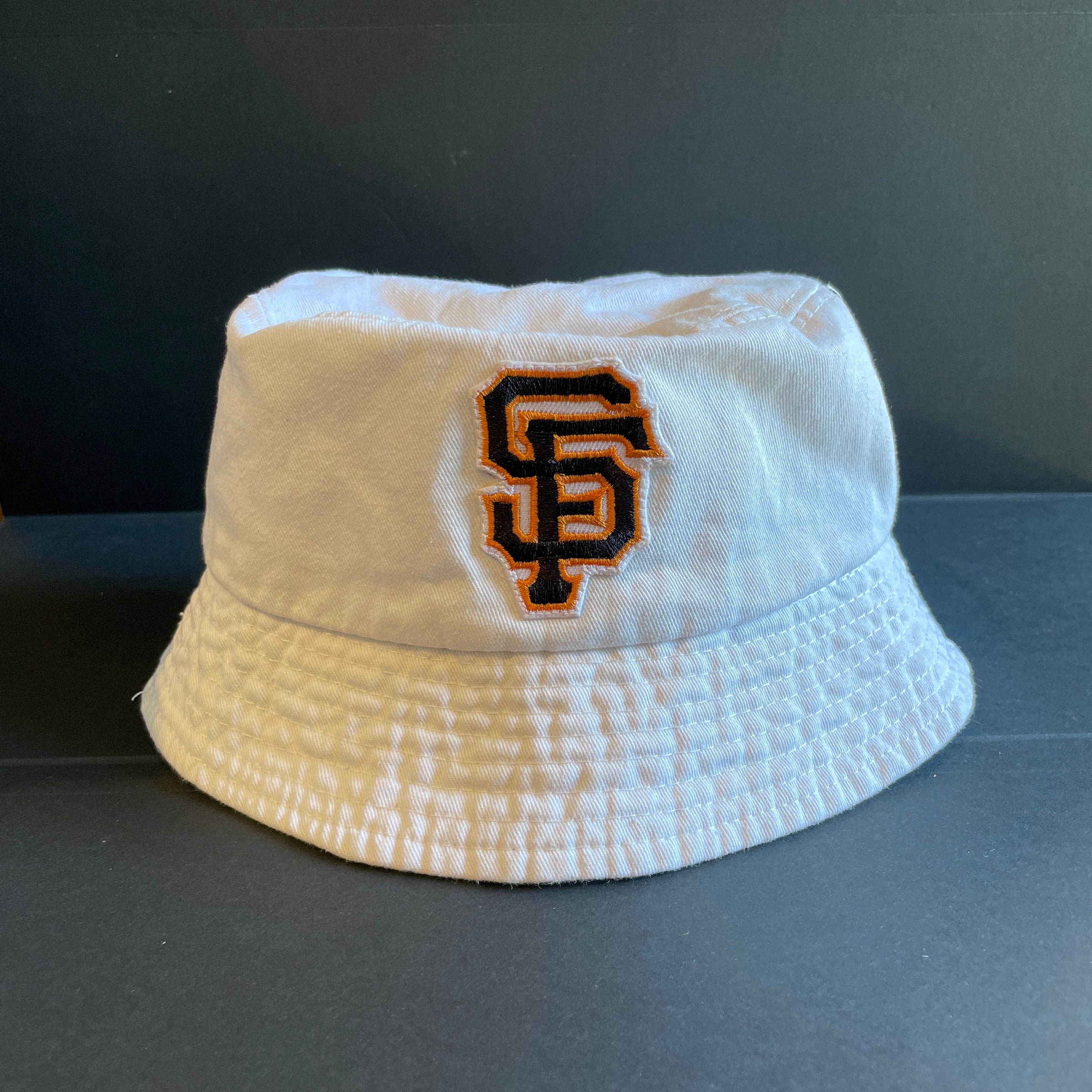 White SF Giants Bucket Hat